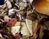 タケノコ、ベーコン舞茸の和風ペペロン炒め作り方8写真