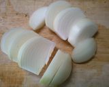 簡単　玉ねぎ　しめじ　もやしの　中華あん作り方1写真