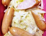 春キャベツとウインナーの簡単コンソメ蒸し作り方5写真