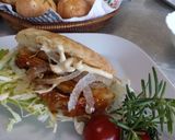 春の照り焼きチキンバーガー作り方5写真