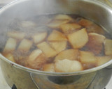 三枚肉のブロックと大根の煮物作り方3写真