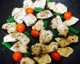 鶏ムネ肉のバジルレモン風味♩作り方5写真