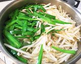 簡単5分で副菜✿ニラともやしのナムル作り方1写真