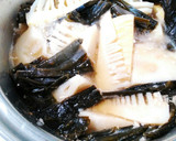 筍と柔らか早煮昆布の田舎味噌煮。作り方6写真