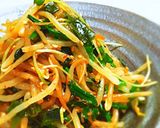 簡単5分で副菜✿ニラともやしのナムル作り方3写真