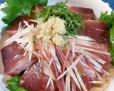 ♪薬味たっぷり初鰹の漬け丼♪作り方5写真