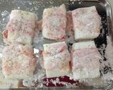 はんぺん☆豚バラ肉巻き作り方1写真