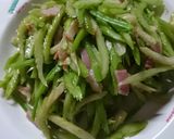 旨っ☆セロリのにんにくベーコン炒め♪作り方7写真