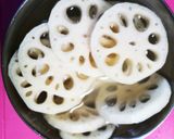 甘じょっぱい！！れんこんの肉詰め♪♪作り方1写真