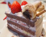 共立て♡２1ｃｍ型ふわふわスポンジケーキ作り方25写真