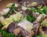 春野菜とあさりの白ワイン蒸し作り方5写真