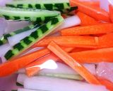 コチュジャンマヨネーズで野菜スティック作り方2写真