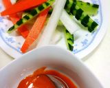 コチュジャンマヨネーズで野菜スティック作り方3写真