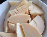 たけのこと鶏団子の煮物作り方1写真