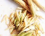 葉ごぼうの根と干しエビのかき揚げ作り方2写真