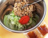 明太子と納豆の油揚げポケット焼き作り方4写真