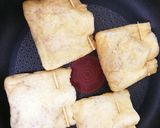 明太子と納豆の油揚げポケット焼き作り方9写真