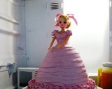 米粉の★りかちゃんドールケーキ★祝誕生日作り方24写真