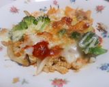 トマトソースでチーズと野菜のオーブン焼き作り方4写真
