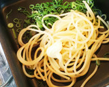 簡単！焼き肉のたれとねぎのパスタ作り方2写真