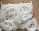 オニオンマヨトースト作り方1写真