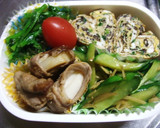 今日のお弁当の卵焼き_きくらげとあみ海老作り方6写真