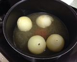 新玉ねぎのコンソメ煮ひき肉スープ作り方3写真