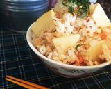 筍と鮭の炊き込みご飯。作り方4写真