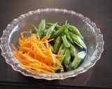 お弁当に♪　いんげんと人参のレンジ和え♡作り方1写真