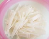 超簡単！おつまみにプチ贅沢な大根サラダ作り方3写真
