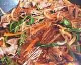 【BBQの思い出】プルコギ風牛炒め。作り方7写真