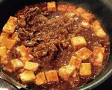 簡単！旨辛麻婆豆腐丼作り方4写真