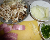 ★彡ベーコンとキノコの和風パスタ★彡作り方1写真