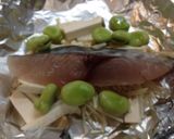 さわらと空豆のみそマヨネーズホイル焼き作り方3写真