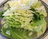 ご飯が進む！鶏と白菜のニンニク味噌蒸し作り方1写真