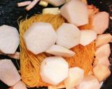 麺染み込みにんにく☆ビーフン里芋ベーコン作り方5写真