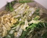白菜とおふの味噌汁作り方2写真