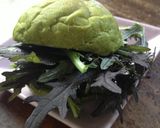 赤からし水菜、だけサンド。作り方3写真