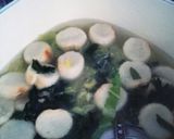 白菜とおふの味噌汁作り方5写真