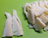 帆立の稚貝と筍で ガリバタ醤油の春パスタ作り方2写真