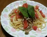 トマトとシメジの冷製パスタ作り方5写真