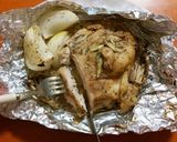 ハーブソルトdeチキンのホイル焼き作り方4写真