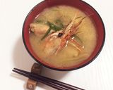 出汁が最高♡海老頭のお味噌汁作り方4写真