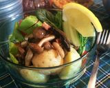 たっぷりきのこで食べる野菜サラダ。作り方9写真
