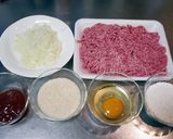 簡単！ふっくらジューシー♪ハンバーグ作り方1写真