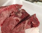 長芋と牛肉の炒め物作り方2写真