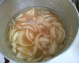 つみれ　玉ねぎ　人参の　簡単！味噌煮込み作り方3写真