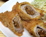 ごますりソース♡巻き巻き 納豆とんかつ作り方13写真