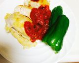 鶏胸肉のチーズ入りカツレツトマトソース作り方8写真