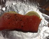 鮭と舞茸と長葱のホイル焼き作り方7写真
